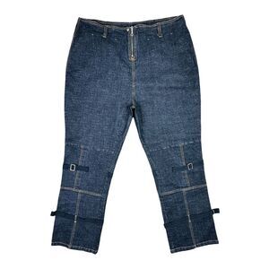 Vintage Y2K Urban Culture For Her Denim Dark Wash Jeans - Size 24